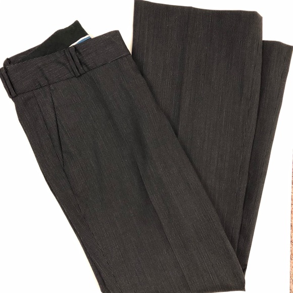 Banana Republic Black Pinstripe Dress Pants - Picture 2 of 6